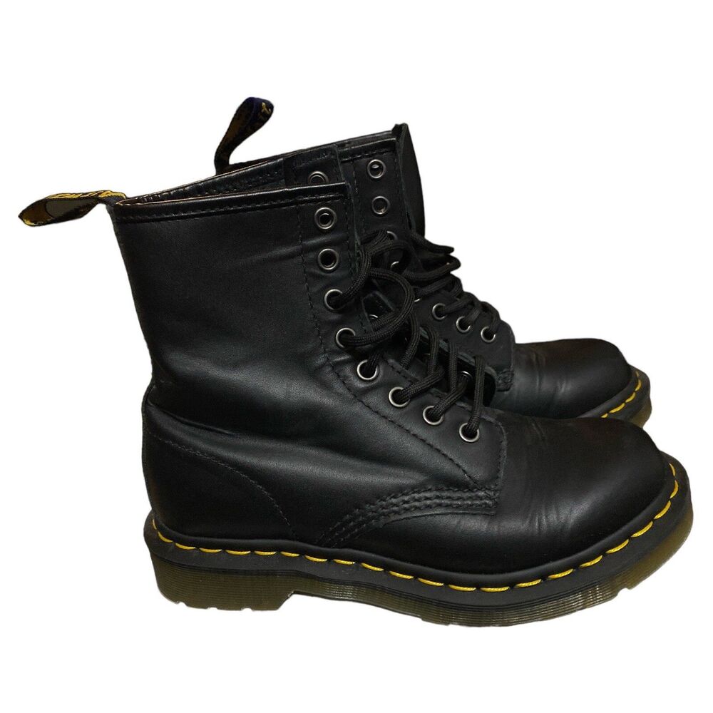 Doc Dr. Martens AirWair 11821 8-Eye Black Combat Boots Women’s US Size 5 UK SZ 3